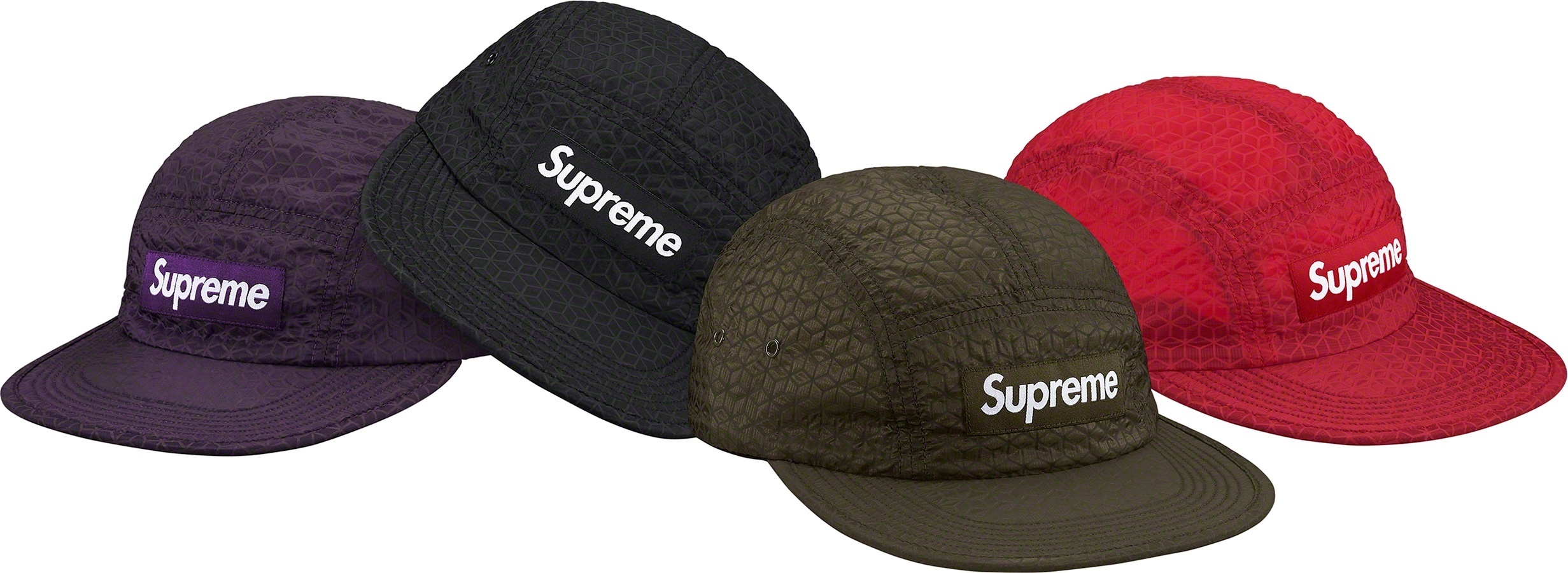 Geometric Ripstop Camp Cap